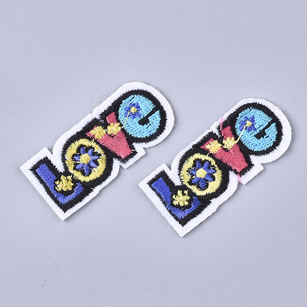 PandaHall Computerized Embroidery Cloth Iron On Patches, Costume Accessories, Appliques, Word Love, Colorful, 21x49x2mm Cloth Word
PandaHall Computerized Embroidery Cloth Iron On Patches, Costume Accessories, Appliques, Word Love, Colorful, 21x49x2mm Cloth Word
