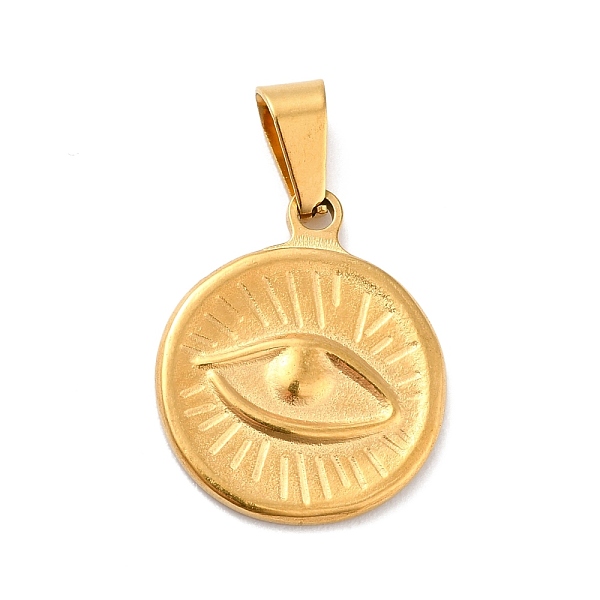 PandaHall Vacuum Plating 304 Stainless Steel Pendants, with 201 Stainless Steel Snap On Bails, Flat Round with Eye, Golden, 20.5x17x1.5mm...
PandaHall Vacuum Plating 304 Stainless Steel Pendants, with 201 Stainless Steel Snap On Bails, Flat Round with Eye, Golden, 20.5x17x1.5mm...