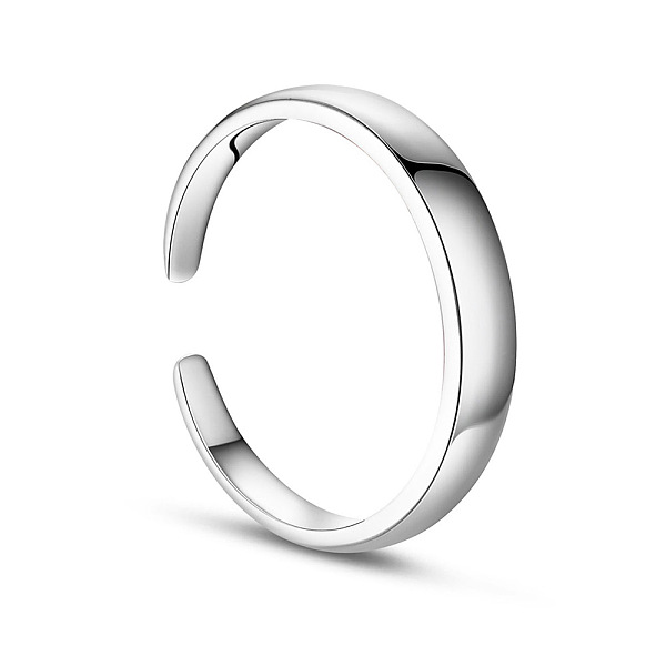 PandaHall SHEGRACE Rhodium Plated 925 Sterling Silver Cuff Rings, Open Rings, Platinum, 18mm Sterling Silver
PandaHall SHEGRACE Rhodium Plated 925 Sterling Silver Cuff Rings, Open Rings, Platinum, 18mm Sterling Silver