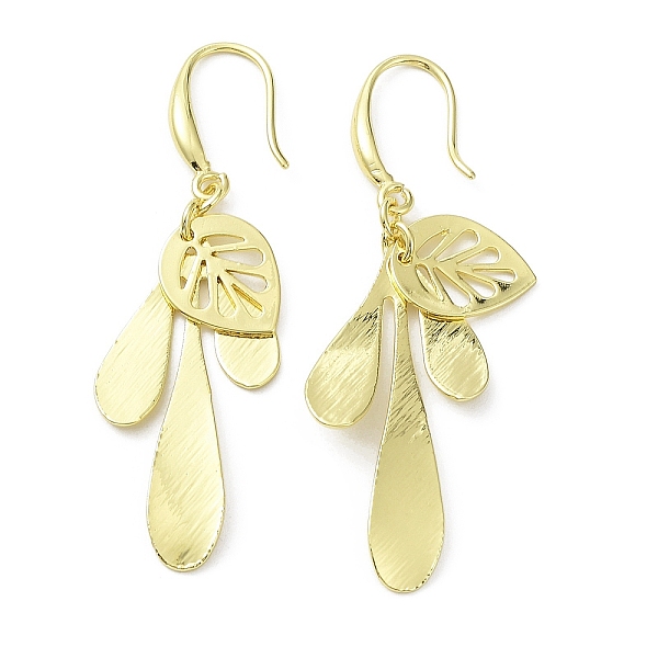 PandaHall Rack Plating Brass Leaf Dnagle Earrings, Long-Lasting Plated, Real 18K Gold Plated, 55.5x17.5mm Brass Leaf
PandaHall Rack Plating Brass Leaf Dnagle Earrings, Long-Lasting Plated, Real 18K Gold Plated, 55.5x17.5mm Brass Leaf