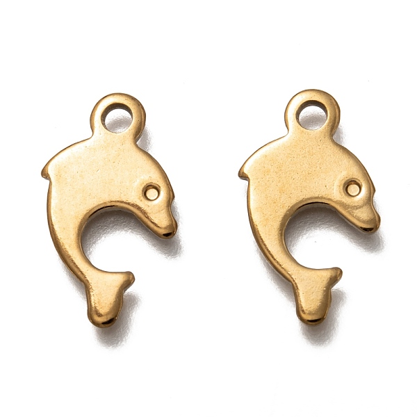 PandaHall 304 Stainless Steel Pendants, Laser Cut, Dolphin, Real 18k Gold Plated, 20x10.5x1mm, Hole: 2mm 304 Stainless Steel Dolphin
PandaHall 304 Stainless Steel Pendants, Laser Cut, Dolphin, Real 18k Gold Plated, 20x10.5x1mm, Hole: 2mm 304 Stainless Steel Dolphin