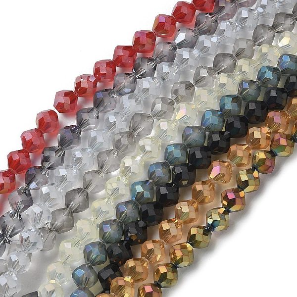 PandaHall Electroplate Transparent Glass Beads Strands, Frosted, Faceted Bicone, Mixed Color, 10x9.5mm, Hole: 1.2mm, about 60pcs/strand..., Multicolor
PandaHall Electroplate Transparent Glass Beads Strands, Frosted, Faceted Bicone, Mixed Color, 10x9.5mm, Hole: 1.2mm, about 60pcs/strand..., Multicolor