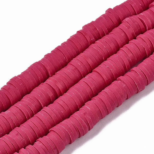 PandaHall Handmade Polymer Clay Beads Strands, for DIY Jewelry Crafts Supplies, Heishi Beads, Disc/Flat Round, Cerise, 6x0.5~1mm, Hole..., Red
PandaHall Handmade Polymer Clay Beads Strands, for DIY Jewelry Crafts Supplies, Heishi Beads, Disc/Flat Round, Cerise, 6x0.5~1mm, Hole..., Red