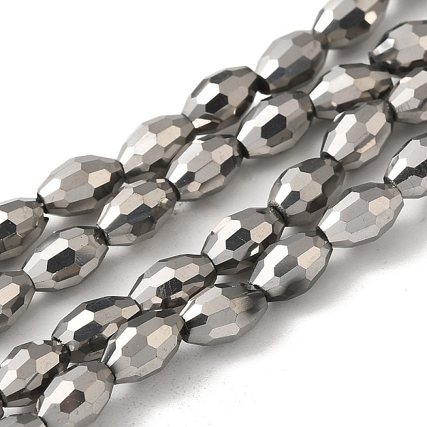 PandaHall Electroplate Glass Beads Strands, Full Silver Plated, Faceted, Oval, Silver, 6x4mm, Hole: 1mm, about 65pcs/strand, 16 inch Glass...
PandaHall Electroplate Glass Beads Strands, Full Silver Plated, Faceted, Oval, Silver, 6x4mm, Hole: 1mm, about 65pcs/strand, 16 inch Glass...