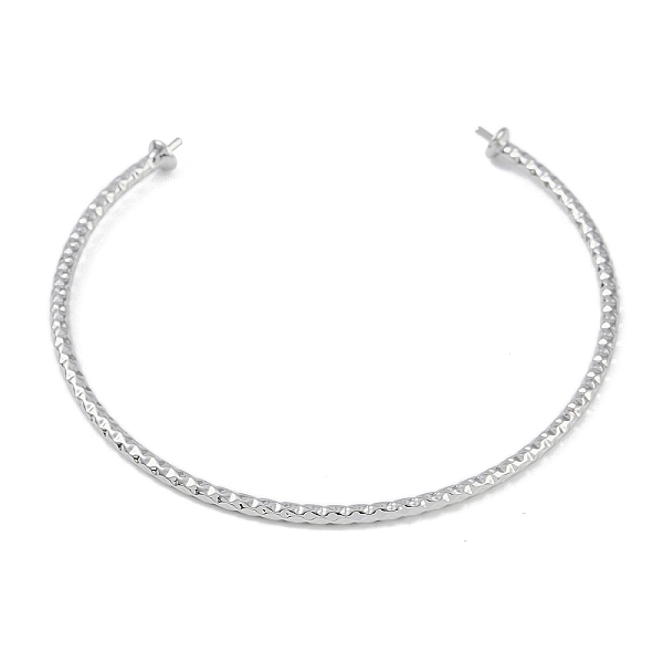 PandaHall Brass Textured Open Cuff Bangle Making, for Half Drilled Beads, Platinum, 0.2cm, Inner Diameter: 2-1/4 inch(5.8cm), Pin: 1mm, Tray...
PandaHall Brass Textured Open Cuff Bangle Making, for Half Drilled Beads, Platinum, 0.2cm, Inner Diameter: 2-1/4 inch(5.8cm), Pin: 1mm, Tray...