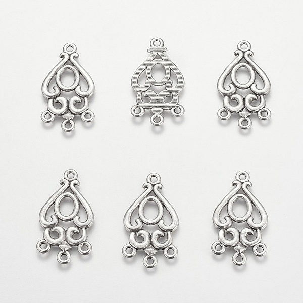 PandaHall Alloy Teardrop Chandelier Component Links, Lead Free and Cadmium Free, Antique Silver, 34x18x1.5mm, Hole: 2mm Alloy Teardrop
PandaHall Alloy Teardrop Chandelier Component Links, Lead Free and Cadmium Free, Antique Silver, 34x18x1.5mm, Hole: 2mm Alloy Teardrop