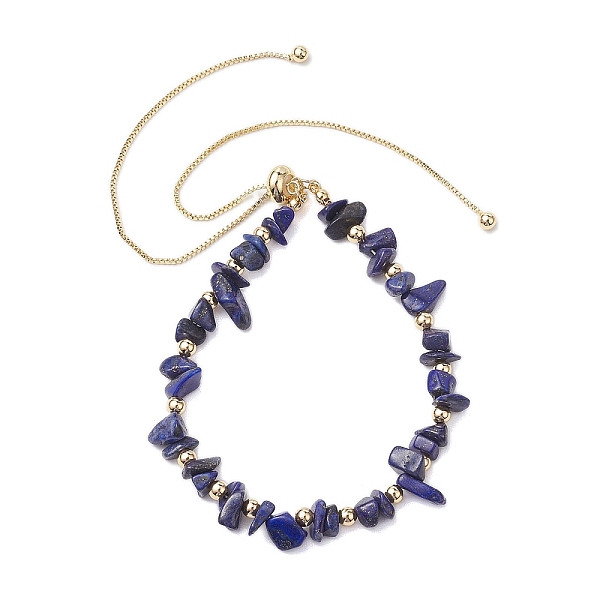 PandaHall Adjustable Natural Lapis Lazuli Chips Beaded Slider Bracelets for Women, with Brass Box Chain, Inner Diameter: 2-1/2~4-7/8 inch...
PandaHall Adjustable Natural Lapis Lazuli Chips Beaded Slider Bracelets for Women, with Brass Box Chain, Inner Diameter: 2-1/2~4-7/8 inch...