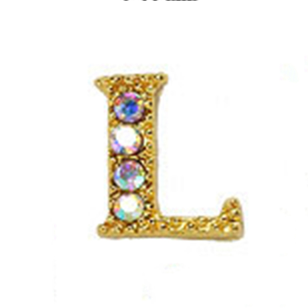 PandaHall Alloy Gold Rhinetone Letters Nail Stud Cabochons, 3D Capital Alphabet, for Women Girls DIY Making Nail Art Design, Letter.L..., Clear
PandaHall Alloy Gold Rhinetone Letters Nail Stud Cabochons, 3D Capital Alphabet, for Women Girls DIY Making Nail Art Design, Letter.L..., Clear