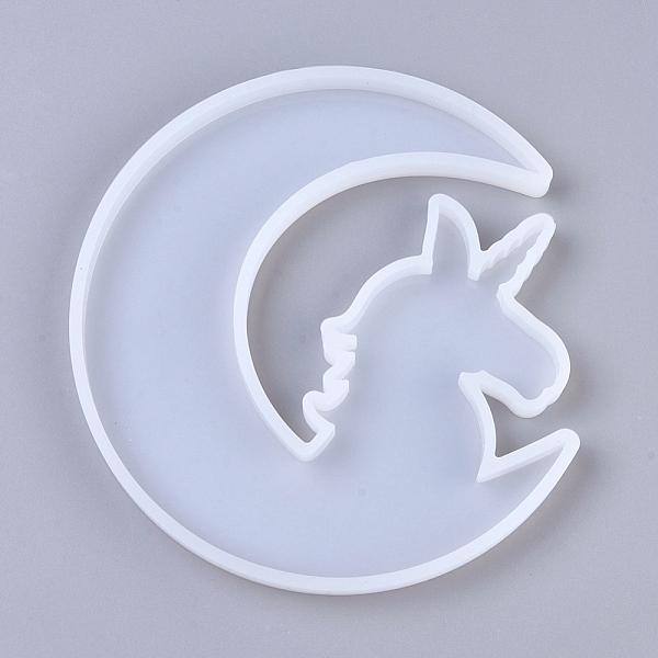 PandaHall DIY Silicone Molds, Resin Casting Molds, for UV Resin, Epoxy Resin Jewelry Making, Moon with Unicorn, White, 132x123x10.5mm...
PandaHall DIY Silicone Molds, Resin Casting Molds, for UV Resin, Epoxy Resin Jewelry Making, Moon with Unicorn, White, 132x123x10.5mm...