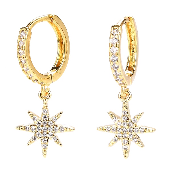 PandaHall Brass Micro Pave Clear Cubic Zirconia Huggie Hoop Earrings, Long-Lasting Plated, Star, Golden, 27mm, Pin: 1mm Brass Star Clear
PandaHall Brass Micro Pave Clear Cubic Zirconia Huggie Hoop Earrings, Long-Lasting Plated, Star, Golden, 27mm, Pin: 1mm Brass Star Clear
