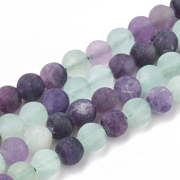 PandaHall Natural Fluorite Beads Strands, Frosted, Round, 6mm, Hole: 1mm, about 63pcs/strand, 15.5 inch Fluorite Round
PandaHall Natural Fluorite Beads Strands, Frosted, Round, 6mm, Hole: 1mm, about 63pcs/strand, 15.5 inch Fluorite Round