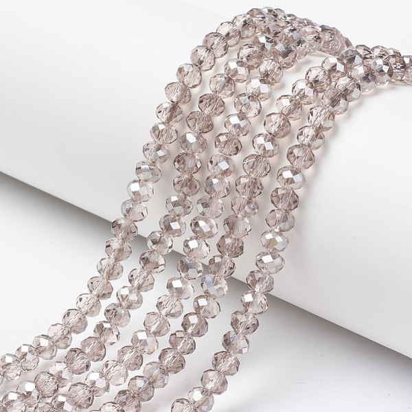 PandaHall Electroplate Transparent Glass Beads Strands, Half Gray Plated, Faceted, Rondelle, Antique White, 6x5mm, Hole: 1mm, about..., Orange
PandaHall Electroplate Transparent Glass Beads Strands, Half Gray Plated, Faceted, Rondelle, Antique White, 6x5mm, Hole: 1mm, about..., Orange