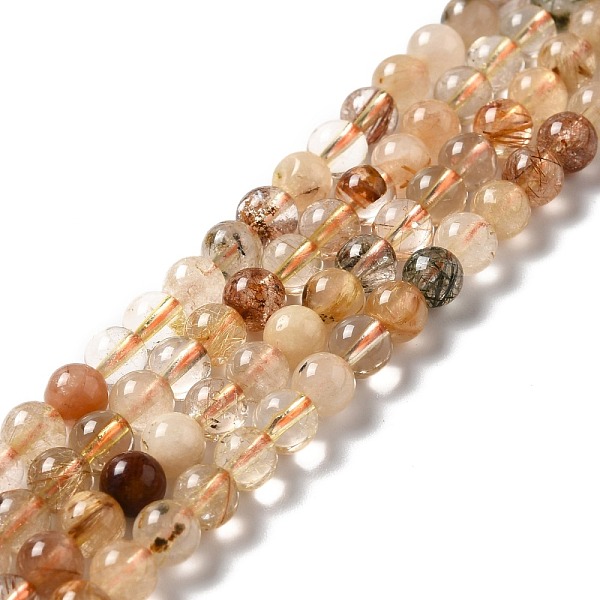 PandaHall Natural Rutilated Quartz Beads Strands, Round, 6mm, Hole: 0.8mm, about 67pcs/strand, 15.24''(38.7cm) Rutilated Quartz Round
PandaHall Natural Rutilated Quartz Beads Strands, Round, 6mm, Hole: 0.8mm, about 67pcs/strand, 15.24''(38.7cm) Rutilated Quartz Round