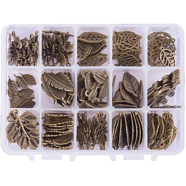 PandaHall Tibetan Style Alloy Pendants, Leaf, Antique Bronze, 16~38x8~28x1~4mm, Hole: 1~2.5mm, Packaging Box: 14x10.8x3cm Alloy Leaf
PandaHall Tibetan Style Alloy Pendants, Leaf, Antique Bronze, 16~38x8~28x1~4mm, Hole: 1~2.5mm, Packaging Box: 14x10.8x3cm Alloy Leaf