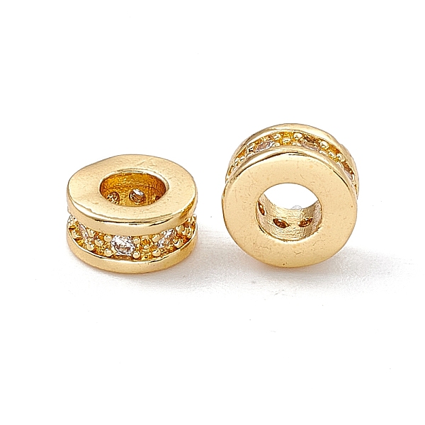 PandaHall Brass Spacer Beads, with Crystal Rhinestone, Flat Round, Real 18K Gold Plated, 7x3~3.7mm, Hole: 3.4mm Brass+Rhinestone Flat Round..., Clear
PandaHall Brass Spacer Beads, with Crystal Rhinestone, Flat Round, Real 18K Gold Plated, 7x3~3.7mm, Hole: 3.4mm Brass+Rhinestone Flat Round..., Clear