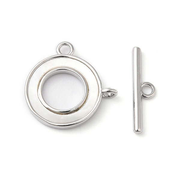 PandaHall Brass Toggle Clasps, with Shell, Ring, Real Platinum Plated, Ring: 18x18x2mm, Hole: 1.8mm, Bar: 18x5x2mm, Hole: 1.8mm Brass Ring
PandaHall Brass Toggle Clasps, with Shell, Ring, Real Platinum Plated, Ring: 18x18x2mm, Hole: 1.8mm, Bar: 18x5x2mm, Hole: 1.8mm Brass Ring