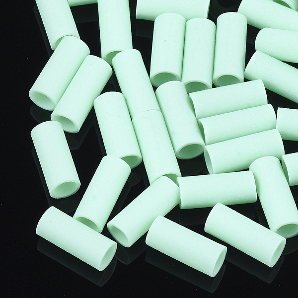 PandaHall Rubber Beads, Tube, Aquamarine, 12~12.5x5~5.5mm, Hole: 4mm, about 2800pcs/500g Synthetic Rubber Tube Green
PandaHall Rubber Beads, Tube, Aquamarine, 12~12.5x5~5.5mm, Hole: 4mm, about 2800pcs/500g Synthetic Rubber Tube Green