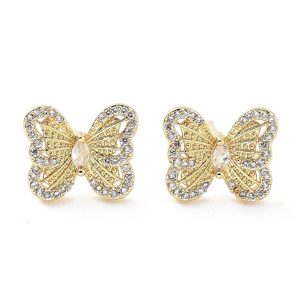 PandaHall Butterfly Rack Plating Brass Micro Pave Clear Cubic Zirconia Stud Earrings for Women, Long-Lasting Plated, Lead Free & Cadmium...
PandaHall Butterfly Rack Plating Brass Micro Pave Clear Cubic Zirconia Stud Earrings for Women, Long-Lasting Plated, Lead Free & Cadmium...