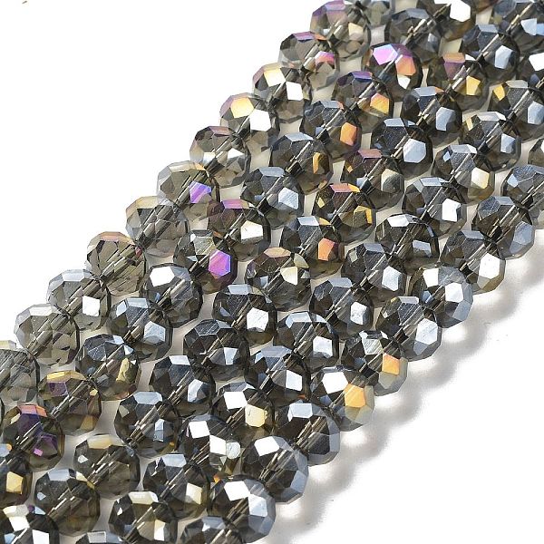PandaHall Electroplate Glass Beads Strands, AB Color Plated, Faceted, Rondelle, Gray, 10x8mm, Hole: 1mm, about 63~65pcs/strand, 49~50cm...
PandaHall Electroplate Glass Beads Strands, AB Color Plated, Faceted, Rondelle, Gray, 10x8mm, Hole: 1mm, about 63~65pcs/strand, 49~50cm...