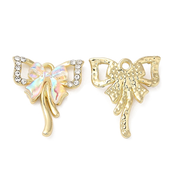 PandaHall Rack Plating Alloy Pendant, with Acrylic and Rhinestone, Lead Free & Cadmium Free, Bowknot Charms, Golden, 19x16.5x3.5mm, Hole...
PandaHall Rack Plating Alloy Pendant, with Acrylic and Rhinestone, Lead Free & Cadmium Free, Bowknot Charms, Golden, 19x16.5x3.5mm, Hole...
