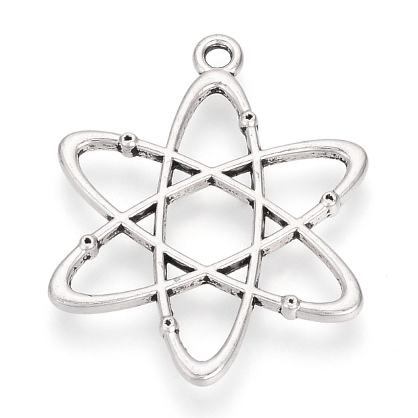 PandaHall Tibetan Style Alloy Pendants, Atom Charms, Cadmium Free & Nickel Free & Lead Free, Antique Silver, 33x26x2mm, Hole: 2.5mm Alloy...
PandaHall Tibetan Style Alloy Pendants, Atom Charms, Cadmium Free & Nickel Free & Lead Free, Antique Silver, 33x26x2mm, Hole: 2.5mm Alloy...