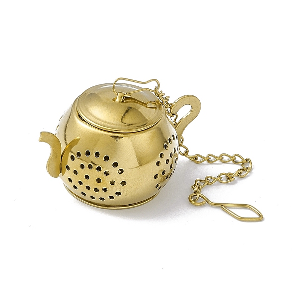 PandaHall Teapot Shape Loose Tea Infuser, with Chain & Hook, 304 Stainless Steel Mesh Tea Ball Strainer, Golden, 140x3mm 304 Stainless Steel...
PandaHall Teapot Shape Loose Tea Infuser, with Chain & Hook, 304 Stainless Steel Mesh Tea Ball Strainer, Golden, 140x3mm 304 Stainless Steel...