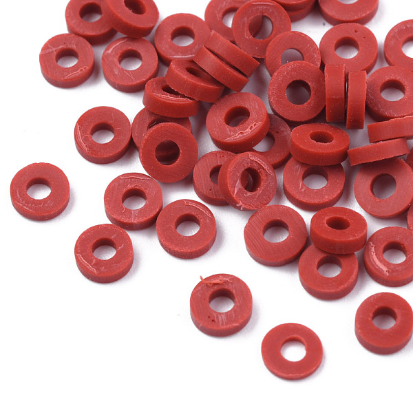 PandaHall Handmade Polymer Clay Beads, for DIY Jewelry Crafts Supplies, Disc/Flat Round, Heishi Beads, Indian Red, 8x1mm, Hole: 2mm, about..., Brown
PandaHall Handmade Polymer Clay Beads, for DIY Jewelry Crafts Supplies, Disc/Flat Round, Heishi Beads, Indian Red, 8x1mm, Hole: 2mm, about..., Brown