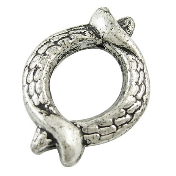 PandaHall CCB Plastic Fish Bead Frames, Antique Silver Color, 27mm long, 20mm wide, 5mm thick, 6mm in inner diameter, hole: 1.5mm Plastic...
PandaHall CCB Plastic Fish Bead Frames, Antique Silver Color, 27mm long, 20mm wide, 5mm thick, 6mm in inner diameter, hole: 1.5mm Plastic...
