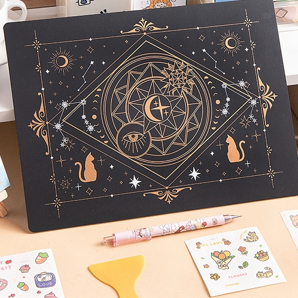 PandaHall PVC Cutting Mat, Cutting Board, for Craft Art, Rectangle with Magic Array, Black, 22x30cm Plastic Rectangle Black
PandaHall PVC Cutting Mat, Cutting Board, for Craft Art, Rectangle with Magic Array, Black, 22x30cm Plastic Rectangle Black