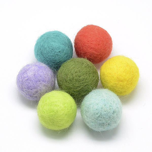 PandaHall DIY Doll Craft Wool Felt Ball, Craft Decoration, Mixed Color, 20mm Wool Multicolor
PandaHall DIY Doll Craft Wool Felt Ball, Craft Decoration, Mixed Color, 20mm Wool Multicolor