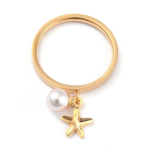 PandaHall Dual-use Items, 304 Stainless Steel Finger Rings or Pendants, with Plastic Round Beads, Star, White, Golden, US Size 7(17.3mm) 304...
PandaHall Dual-use Items, 304 Stainless Steel Finger Rings or Pendants, with Plastic Round Beads, Star, White, Golden, US Size 7(17.3mm) 304...