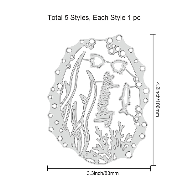 PandaHall Carbon Steel Cutting Dies Stencils, for DIY Scrapbooking/Photo Album, Decorative Embossing DIY Paper Card, Matte Platinum Color...
PandaHall Carbon Steel Cutting Dies Stencils, for DIY Scrapbooking/Photo Album, Decorative Embossing DIY Paper Card, Matte Platinum Color...