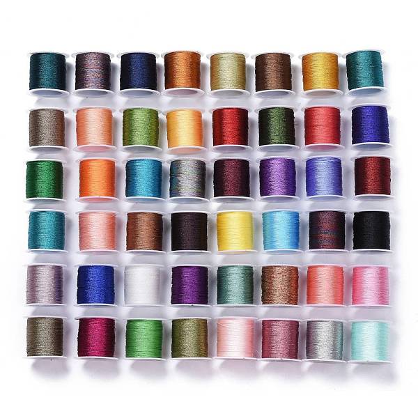 PandaHall Polyester Metallic Thread, for Embroidery and DIY Braided Bracelets Making, Mixed Color, 0.2mm, 3-Ply, about 109.36 yards..., Multicolor
PandaHall Polyester Metallic Thread, for Embroidery and DIY Braided Bracelets Making, Mixed Color, 0.2mm, 3-Ply, about 109.36 yards..., Multicolor