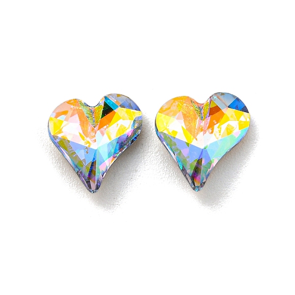 PandaHall Glass Rhinestone Cabochons, Point Back & Back Plated, Faceted, Heart, Aquamarine AB, 8x8x3.5mm Glass Rhinestone Heart Cyan
PandaHall Glass Rhinestone Cabochons, Point Back & Back Plated, Faceted, Heart, Aquamarine AB, 8x8x3.5mm Glass Rhinestone Heart Cyan