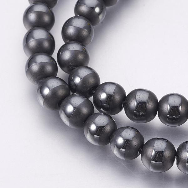 PandaHall Electroplate Non-Magnetic Synthetic Hematite Beads Strands, Polished, Frosted, Round, Original Color, 8mm, Hole: 1mm, about...
PandaHall Electroplate Non-Magnetic Synthetic Hematite Beads Strands, Polished, Frosted, Round, Original Color, 8mm, Hole: 1mm, about...