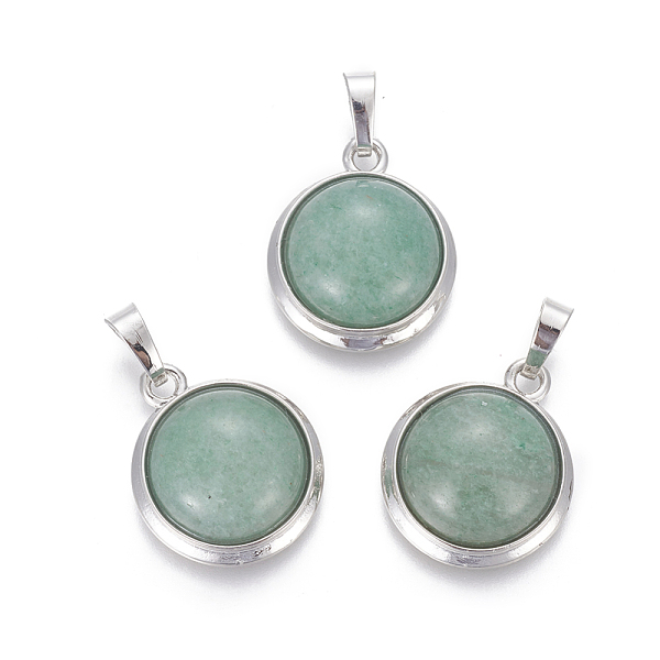PandaHall Natural Green Aventurine Pendants, with Brass Findings, Half Round, Platinum, 23~24x19~20x8~10mm, Hole: 8x5mm Green Aventurine...
PandaHall Natural Green Aventurine Pendants, with Brass Findings, Half Round, Platinum, 23~24x19~20x8~10mm, Hole: 8x5mm Green Aventurine...