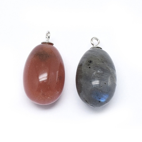 PandaHall Natural Mixed Gemstone Pendants, with 925 Sterling Silver Findings, Oval, Platinum, 16.5~18x9~9.5mm, Hole: 1.2mm Mixed Stone Oval
PandaHall Natural Mixed Gemstone Pendants, with 925 Sterling Silver Findings, Oval, Platinum, 16.5~18x9~9.5mm, Hole: 1.2mm Mixed Stone Oval