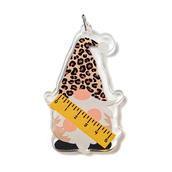 PandaHall Teachers' Day Double-Sided Printed Acrylic Pendants, with Iron Jump Ring, Gnome, 48x28x3mm, Hole: 5.5mm Iron+Acrylic Gnome Gold
PandaHall Teachers' Day Double-Sided Printed Acrylic Pendants, with Iron Jump Ring, Gnome, 48x28x3mm, Hole: 5.5mm Iron+Acrylic Gnome Gold
