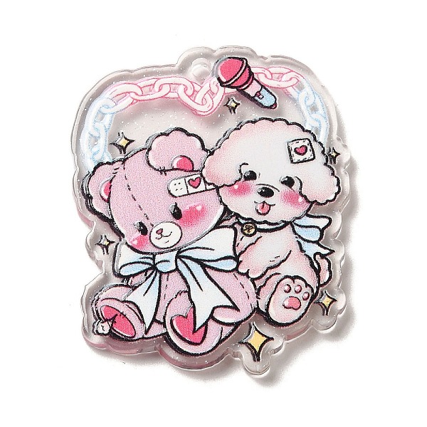 PandaHall Acrylic Relief Double Side Animal Pendants, Dog, 40x32x2mm, Hole: 2mm Acrylic Dog
PandaHall Acrylic Relief Double Side Animal Pendants, Dog, 40x32x2mm, Hole: 2mm Acrylic Dog