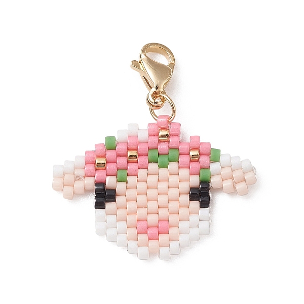 PandaHall Handmade Loom Pattern Seed Beads Pendants Decoration, with 304 Stainless Steel Lobster Claw Clasps, Goat, 29mm Glass Goat
PandaHall Handmade Loom Pattern Seed Beads Pendants Decoration, with 304 Stainless Steel Lobster Claw Clasps, Goat, 29mm Glass Goat