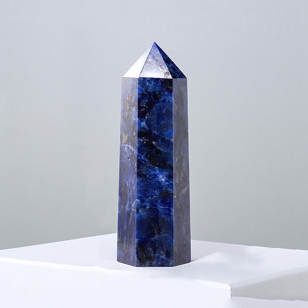 PandaHall Point Tower Natural Sodalite Home Display Decoration, Healing Stone Wands, for Reiki Chakra Meditation Therapy Decos, Hexagon...
PandaHall Point Tower Natural Sodalite Home Display Decoration, Healing Stone Wands, for Reiki Chakra Meditation Therapy Decos, Hexagon...