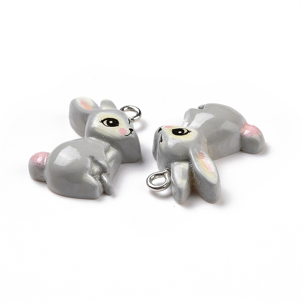 PandaHall Opaque Resin Pendants, with Platinum Tone Iron Loops, Animals Charm, Gray, Rabbit Pattern, 22.5x15.5x6mm, Hole: 2mm Iron+Resin...
PandaHall Opaque Resin Pendants, with Platinum Tone Iron Loops, Animals Charm, Gray, Rabbit Pattern, 22.5x15.5x6mm, Hole: 2mm Iron+Resin...