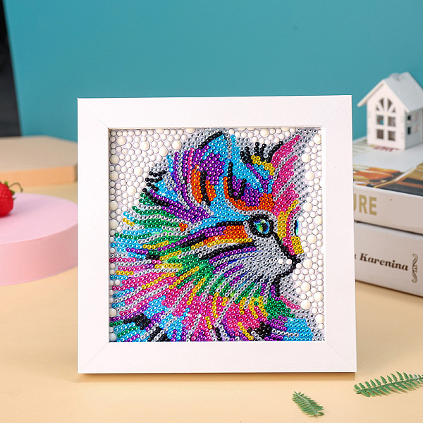PandaHall DIY Diamond Painting Photo Frame Kits, including Sponge, Resin Rhinestones, Diamond Sticky Pen, Tray Plate and Glue Clay, Cat...
PandaHall DIY Diamond Painting Photo Frame Kits, including Sponge, Resin Rhinestones, Diamond Sticky Pen, Tray Plate and Glue Clay, Cat...