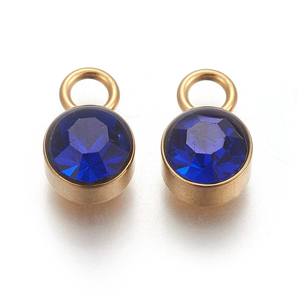 PandaHall Glass Rhinestone Charms, September Birthstone Charms, with Golden Tone 201 Stainless Steel Findings, Flat Round, Sapphire..., Blue
PandaHall Glass Rhinestone Charms, September Birthstone Charms, with Golden Tone 201 Stainless Steel Findings, Flat Round, Sapphire..., Blue