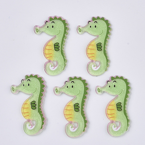 PandaHall PVC Plastic Cabochons, with Glitter Powder, Sea Horse, Medium Spring Green, 33.5x19.5x2mm Plastic Sea Horse Green
PandaHall PVC Plastic Cabochons, with Glitter Powder, Sea Horse, Medium Spring Green, 33.5x19.5x2mm Plastic Sea Horse Green