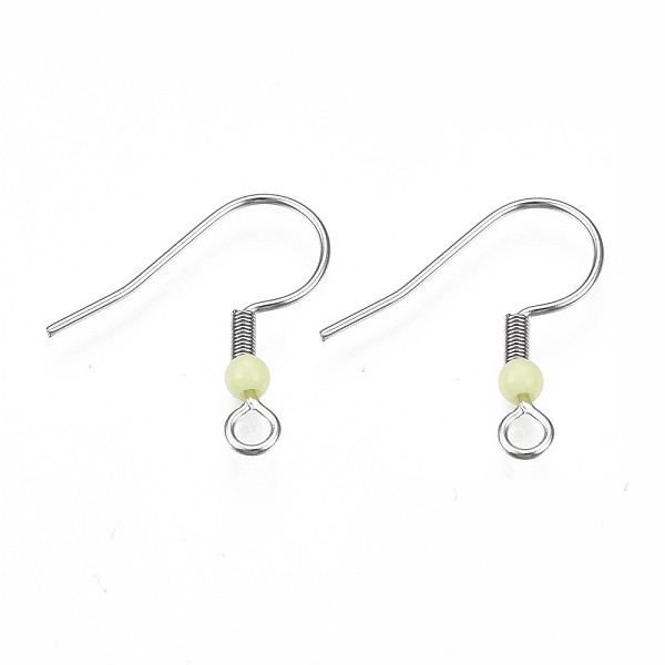 PandaHall 304 Stainless Steel Earring Hooks, Ear Wire, with Acrylic Beads and Horizontal Loop, Light Goldenrod Yellow, 19.5x18.5mm, Hole...
PandaHall 304 Stainless Steel Earring Hooks, Ear Wire, with Acrylic Beads and Horizontal Loop, Light Goldenrod Yellow, 19.5x18.5mm, Hole...