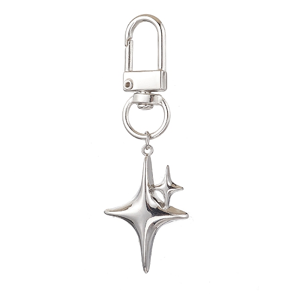 PandaHall Star Alloy Pendant Decoraton, Swivel Clasps Charms, for Backpack Keychain Ornaments, Platinum, 65mm Alloy Star
PandaHall Star Alloy Pendant Decoraton, Swivel Clasps Charms, for Backpack Keychain Ornaments, Platinum, 65mm Alloy Star
