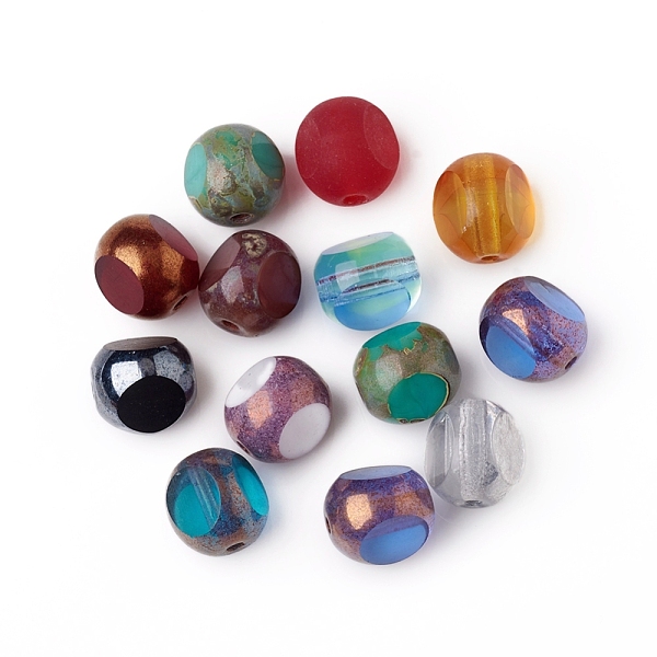 PandaHall Retro Czech Glass Beads, Electroplate or Opaque Effect, Half Round, Mixed Color, 8x7.5mm, Hole: 1.2mm, about 120pcs/bag Czech..., Multicolor
PandaHall Retro Czech Glass Beads, Electroplate or Opaque Effect, Half Round, Mixed Color, 8x7.5mm, Hole: 1.2mm, about 120pcs/bag Czech..., Multicolor