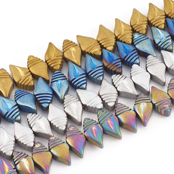 PandaHall Electroplate Non-magnetic Synthetic Hematite Beads Strands, Matte Style, Conch, Mixed Color, 10x5.5x4mm, Hole: 1mm, about...
PandaHall Electroplate Non-magnetic Synthetic Hematite Beads Strands, Matte Style, Conch, Mixed Color, 10x5.5x4mm, Hole: 1mm, about...