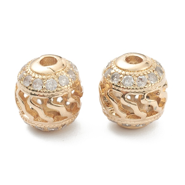 PandaHall Brass Micro Pave Clear Cubic Zirconia Beads, Hollow Barrel, Real 14K Gold Plated, 9x9mm, Hole: 1.2mm Brass+Cubic Zirconia Barrel...
PandaHall Brass Micro Pave Clear Cubic Zirconia Beads, Hollow Barrel, Real 14K Gold Plated, 9x9mm, Hole: 1.2mm Brass+Cubic Zirconia Barrel...